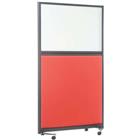 Akoestische scheidingswand op voet serie M - Met magnetisch whiteboard - 1700x1200 mm