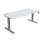 Bureau, in hoogte verstelbaar met hendel 180 x 80 cm EVO