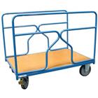 Plateauwagen met anti-slip mat en 2 buiszijden - 500kg - FIMM