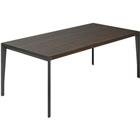 Bureau recht houtfineer X9-serie - 221 cm - Quadrifoglio