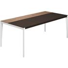 Bureau recht houtfineer X9-serie - 181 cm - Quadrifoglio