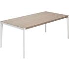 Bureau recht houtfineer X9-serie - 221 cm - Quadrifoglio