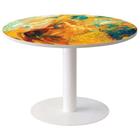 Vergadertafel Easy Office rond, kleur: decoratie - Manutan Expert