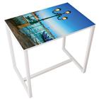 Hoge vergadertafel Easy Office, 4 personen, kleur: decoratie - Manutan Expert