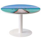 Vergadertafel Easy Office rond, kleur: decoratie - Manutan Expert