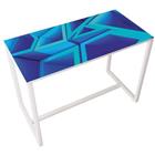 Hoge vergadertafel Easy Office voor 6 personen, kleur: decoratie - Manutan Expert