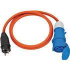 Adapter 1 EEG-stekker met kabel H07RN-F 3G2,5 oranje - Brennenstuhl