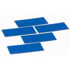Symbool Rechthoek blauw, set van 5 stuks - Smit Visual