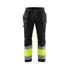 Werkbroek High Vis met stretch 1558 - zwart/geel