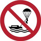 Pictogram Parasailing verboden