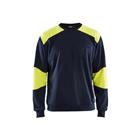 Vlamvertragend sweatshirt Marineblauw/Geel - Blåkläder