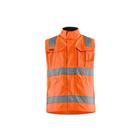 Werkvest Ongevoerd High Vis 8505 - oranje/Marineblauw