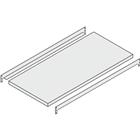 Extra legbord -enkele diepte/recht -  BxH 1000x400 mm - glansverzinkt