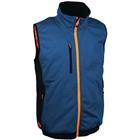 Softshell mouwloos vest marine 96% polyester en 4% elastaan 300g/m²