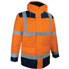 Parka jas 4 in 1 oranje binnenvest met afritsbare lange mouwen