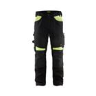 Pantalon de travail 1556 noir/jaune fluo - Blaklader