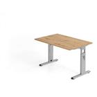 Bureau rustiek eiken 120cm aluminium onderstel - Minos