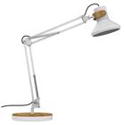 Bureaulamp Baya Bamboo, led lamp - wit - Unilux