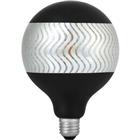 Ledlamp in zwart en zilver filament G125 E27 4 W - SPL