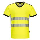 T-shirt met V-hals Hi-Vis PW3 - Portwest