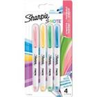 Sharpie Tekstmarker S-Note Kleurenassortiment Niet-permanent Kleuren Pak van 4