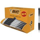 BIC Atlantis Classic balpen zwart Medium 0,4 mm navulbaar 36 stuks