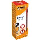 BIC Cristal Exact balpen rood extra fijn 0,28 mm 20 stuks