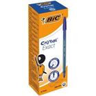 BIC Cristal Exact balpen blauw extra fijn 0,28 mm 20 stuks