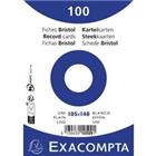 Exacompta Indexkaarten 10509E A6 Wit 10,7 x 15 x 2,5 cm Pak van 20