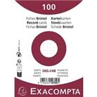 Exacompta Indexkaarten 10709E A6 Wit 10,7 x 15 x 2,5 cm Pak van 20