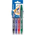 Pilot Balpen Frixion 0.7 mm Kleurenassortiment Pak van 4