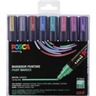 POSCA PC-5M Lakmarker Kleurenassortiment Metallic Medium Pak van 8