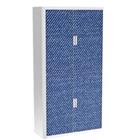 Paperflow Roldeurkast Jean Blauw, wit 1.100 x 415 x 2.040 mm