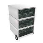 Paperflow Easybox Mobiel ladeblok met 4 lades 642x390x436 mm Green Marble Design