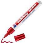 edding 3000 Permanent marker Medium Ronde punt 3 mm Rood Navulbaar