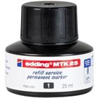 Edding MTK 25 Navulinkt Zwart 25 ml