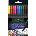 Faber-Castell Fineliner Grip 151610 Kleurenassortiment Grijs 10 Stuks