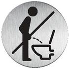 DURABLE Picto Pictogram Verboden staand urineren Zelfklevend RVS (Roestvrij staal)