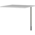 GERMANIA GW-Profi 2.0 vierkante bureau-uitbreiding 4255-583 lichtgrijs, zilver 800 x 800 mm