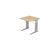 Hammerbacher Bureau US08 80X80CM Ahorn, zilver