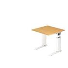 Hammerbacher Bureau US08 Beuken Hout, metaal Wit 800 x 800 x 680 mm