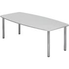 Hammerbacher Conferentietafel Wit, zilver Gemelamineerde spaanplaat KT22C 2.200 x 1.050 x 740 mm