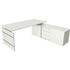 Kerkmann Bureau Form 4 L-vormig Wit 1,950 x 1,770 x 740 mm