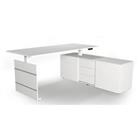 Kerkmann Zit-sta-bureau Move 3 Wit 1,800 x 800 x 720-1200 mm met Wandkast 160 x 50 x 58 cm