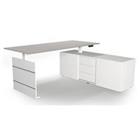 Kerkmann Zit-sta-bureau 3849 Move 3 Lichtgrijs 1,800 x 800 x 720-1200 mm