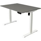 Kerkmann Zit-sta-bureau Move 1 Rechthoekig Elektrisch Hoogteverstelbaar Melamine; staal Wit Grafiet 1,200 x 800 x 1,230 mm