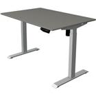 Kerkmann Zit-sta-bureau Move 1 Rechthoekig Elektrisch Hoogteverstelbaar Melamine; staal Zilver Grafiet 1,200 x 800 x 1,230 mm