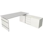 Kerkmann Bureau Form 4 L-vormig Wit 1,950 x 1,770 x 740 mm