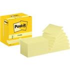 Post-it Sticky Z-notes R350 CY 67 x 127 mm 100 Vellen per blok Geel Pak van 12