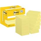 Post-it Zelfklevende memoblaadjes 653-Y12 38 x 51 mm 100 Vellen per blok Geel Pak van 12 (8+4 gratis)